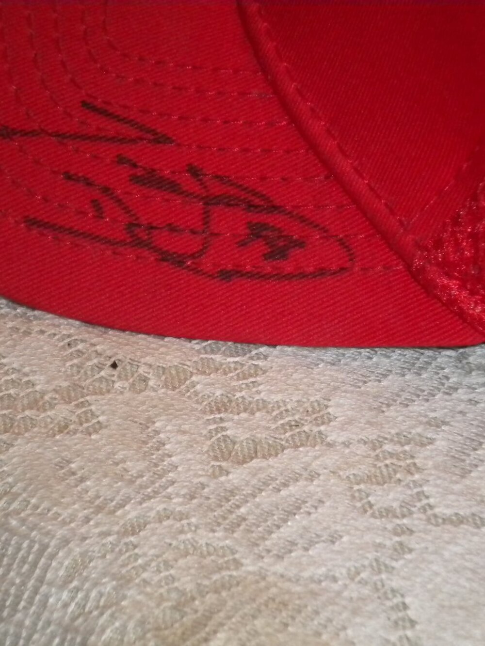"Hand-signed  Cap by Jimmy Rollins, legendary shortstop